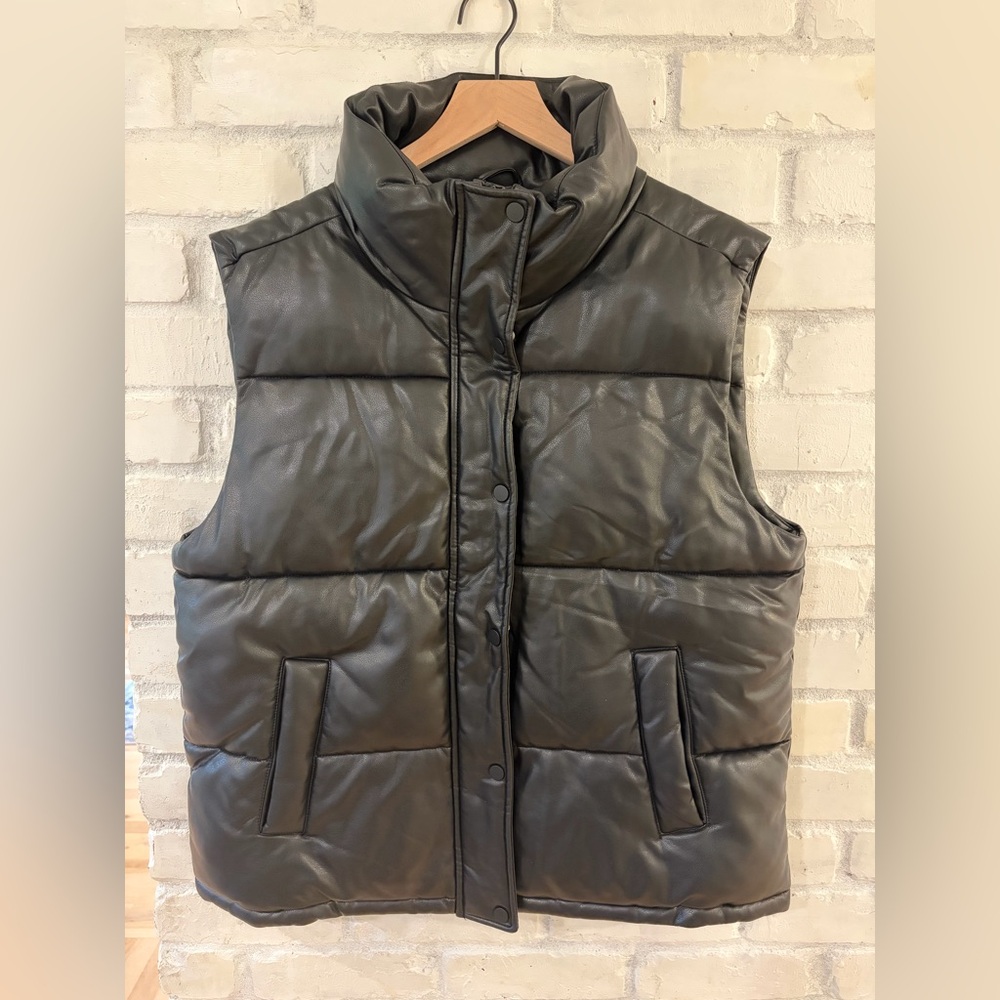 Marc New York Dark Gray Puffer Vest